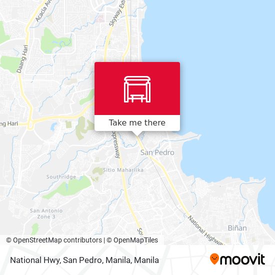 National Hwy, San Pedro, Manila map