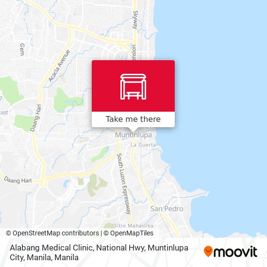 Alabang Medical Clinic, National Hwy, Muntinlupa City, Manila map
