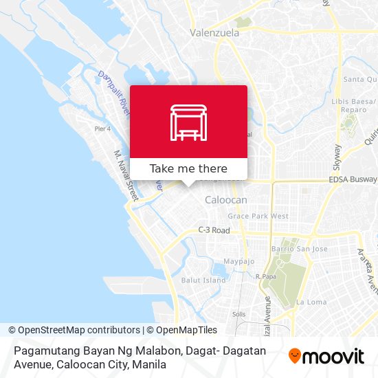 Pagamutang Bayan Ng Malabon, Dagat- Dagatan Avenue, Caloocan City map