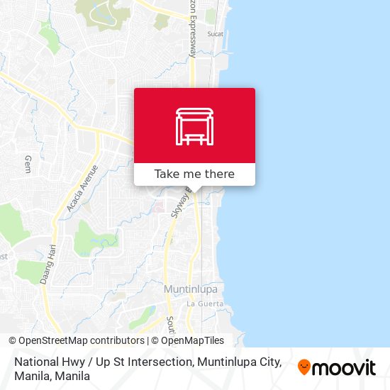 National Hwy / Up St Intersection, Muntinlupa City, Manila map