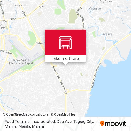 Food Terminal Incorporated, Dbp Ave, Taguig City, Manila, Manila map