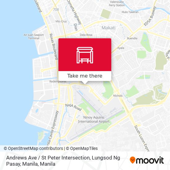 Andrews Ave / St Peter Intersection, Lungsod Ng Pasay, Manila map