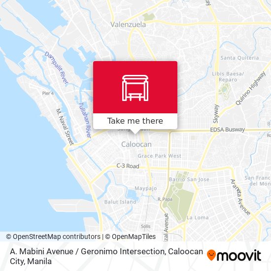 A. Mabini Avenue / Geronimo Intersection, Caloocan City map