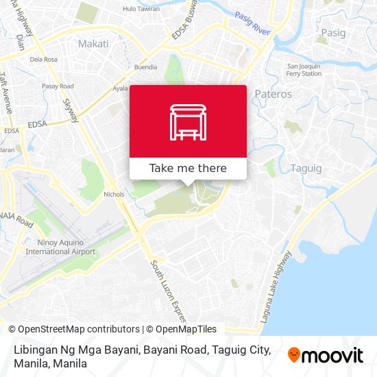 Libingan Ng Mga Bayani, Bayani Road, Taguig City, Manila map