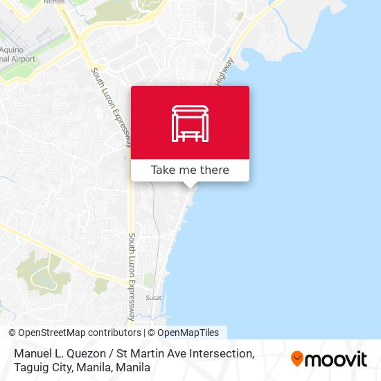 Manuel L. Quezon / St Martin Ave Intersection, Taguig City, Manila map