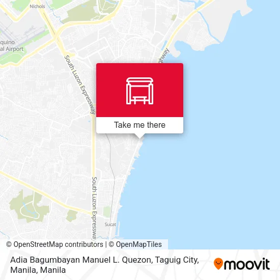 Adia Bagumbayan Manuel L. Quezon, Taguig City, Manila map