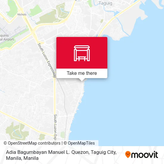 Adia Bagumbayan Manuel L. Quezon, Taguig City, Manila map