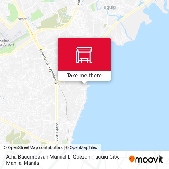 Adia Bagumbayan Manuel L. Quezon, Taguig City, Manila map