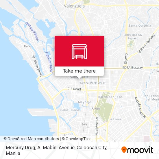 Mercury Drug, A. Mabini Avenue, Caloocan City map