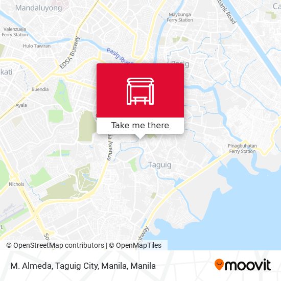 M. Almeda, Taguig City, Manila map