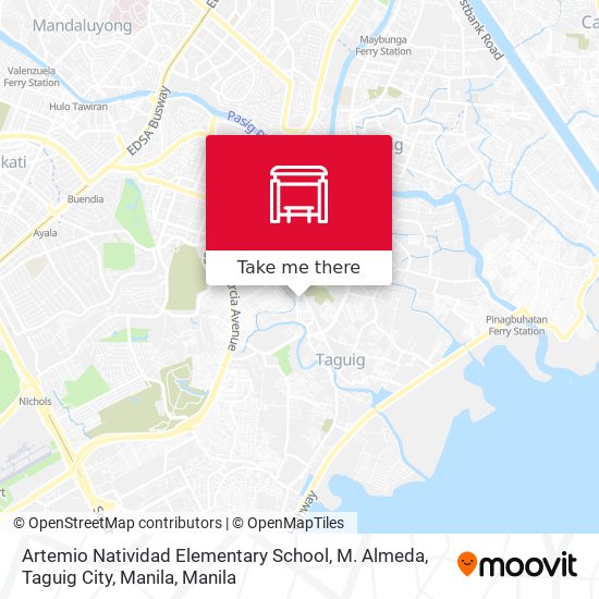 Artemio Natividad Elementary School, M. Almeda, Taguig City, Manila map
