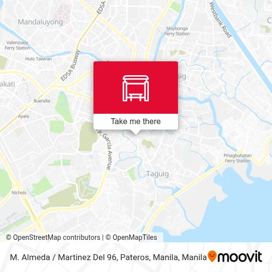 M. Almeda / Martinez Del 96, Pateros, Manila map