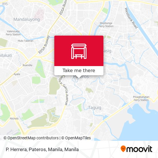 P. Herrera, Pateros, Manila map