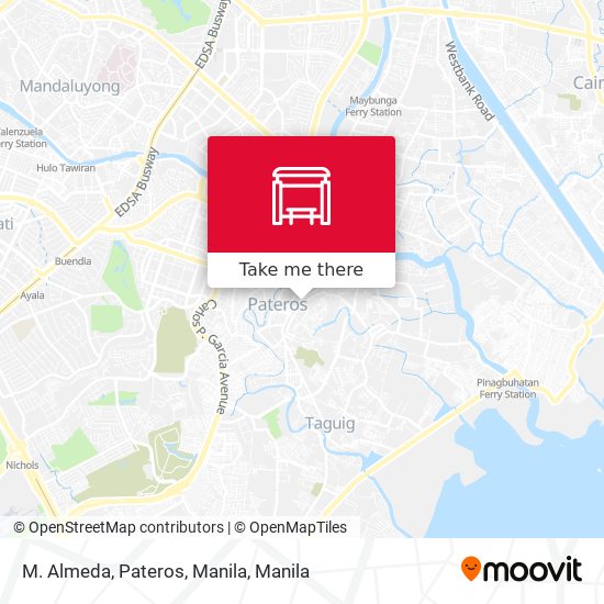 M. Almeda, Pateros, Manila map