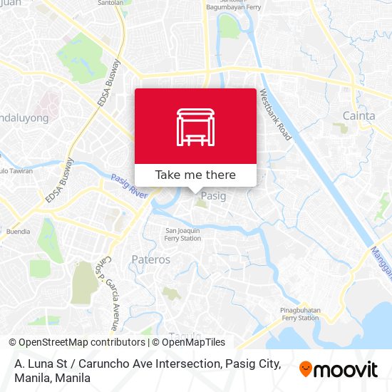 A. Luna St / Caruncho Ave Intersection, Pasig City, Manila map