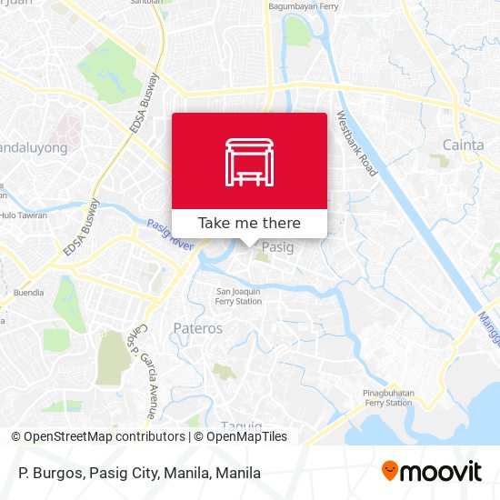 P. Burgos, Pasig City, Manila map