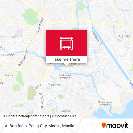 A. Bonifacio, Pasig City, Manila map