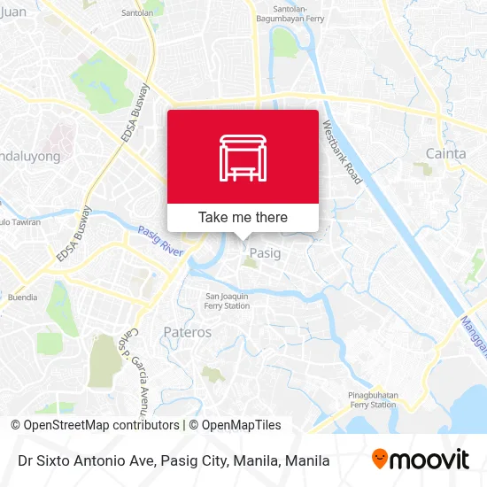 Dr Sixto Antonio Ave, Pasig City, Manila map