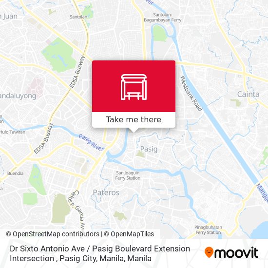 Dr Sixto Antonio Ave / Pasig Boulevard Extension Intersection , Pasig City, Manila map