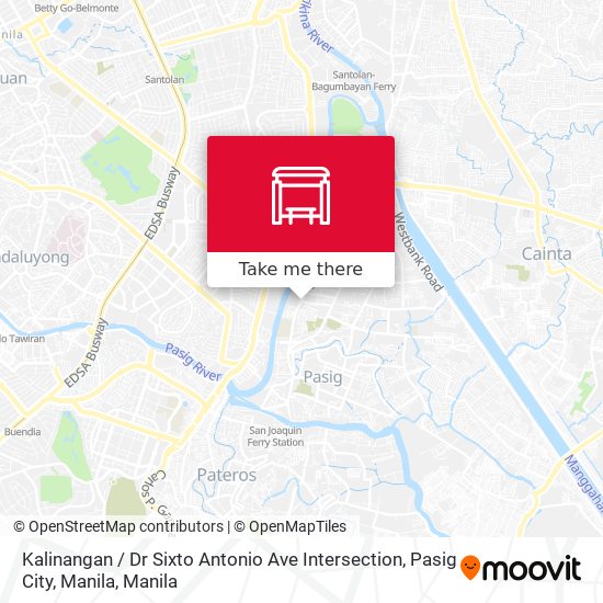 Kalinangan / Dr Sixto Antonio Ave Intersection, Pasig City, Manila map