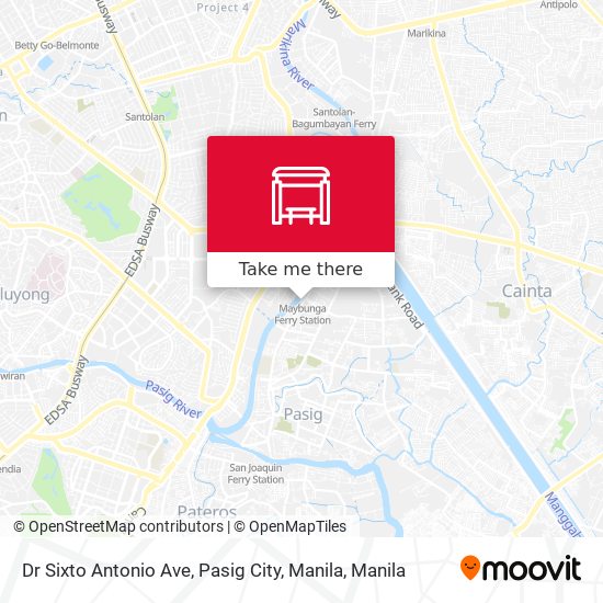 Dr Sixto Antonio Ave, Pasig City, Manila map