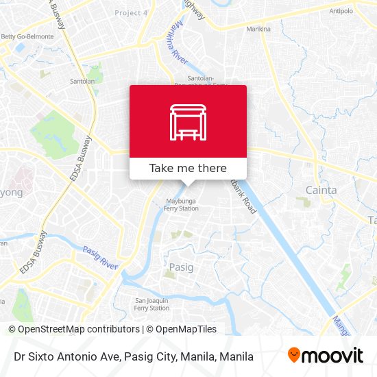 Dr Sixto Antonio Ave, Pasig City, Manila map