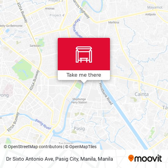 Dr Sixto Antonio Ave, Pasig City, Manila map