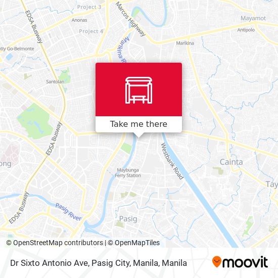 Dr Sixto Antonio Ave, Pasig City, Manila map