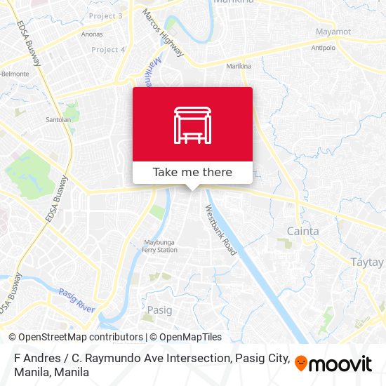 F Andres / C. Raymundo Ave Intersection, Pasig City, Manila map