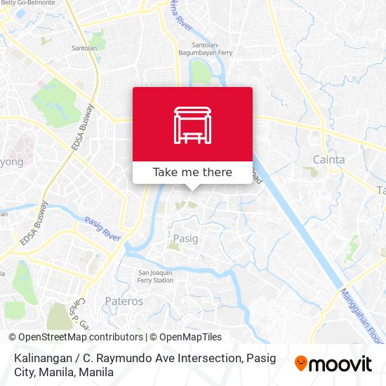 Kalinangan / C. Raymundo Ave Intersection, Pasig City, Manila map