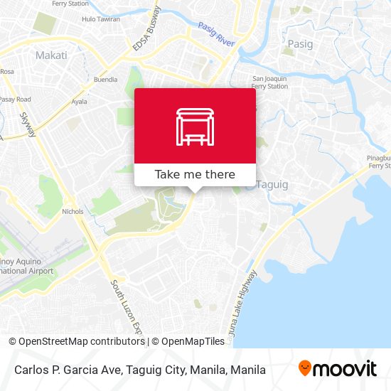 Carlos P. Garcia Ave, Taguig City, Manila map