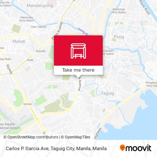 Carlos P. Garcia Ave, Taguig City, Manila map