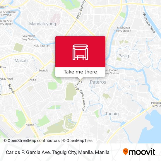 Carlos P. Garcia Ave, Taguig City, Manila map