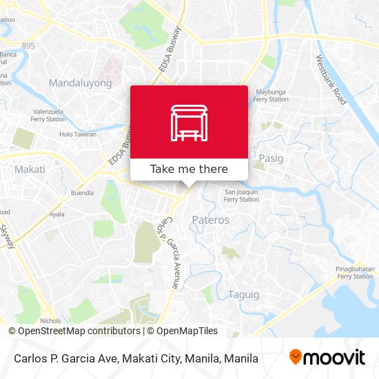 Carlos P. Garcia Ave, Makati City, Manila map