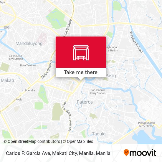 Carlos P. Garcia Ave, Makati City, Manila map