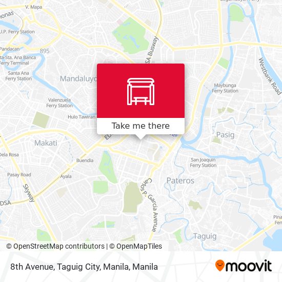 8th Avenue, Taguig City, Manila map