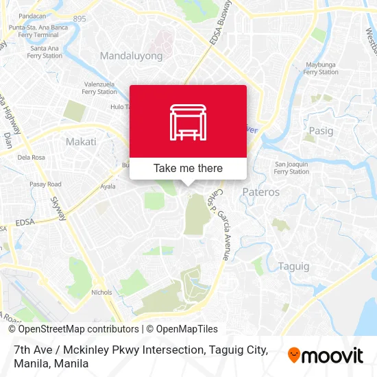 7th Ave / Mckinley Pkwy Intersection, Taguig City, Manila map