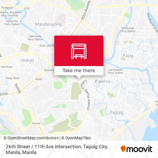 26th Street / 11th Ave Intersection, Taguig City, Manila map