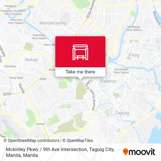 Mckinley Pkwy / 9th Ave Intersection, Taguig City, Manila map