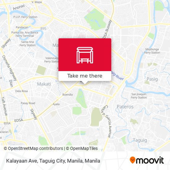 Kalayaan Ave, Taguig City, Manila map