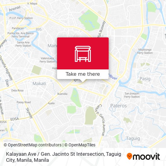 Kalayaan Ave / Gen. Jacinto St Intersection, Taguig City, Manila map