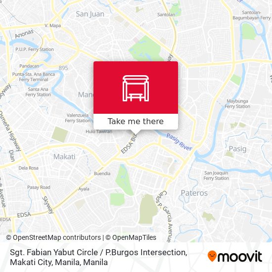 Sgt. Fabian Yabut Circle / P.Burgos Intersection, Makati City, Manila map