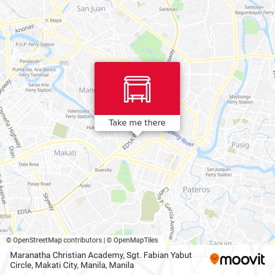Maranatha Christian Academy, Sgt. Fabian Yabut Circle, Makati City, Manila map