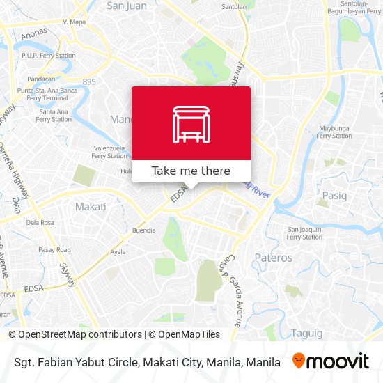 Sgt. Fabian Yabut Circle, Makati City, Manila map