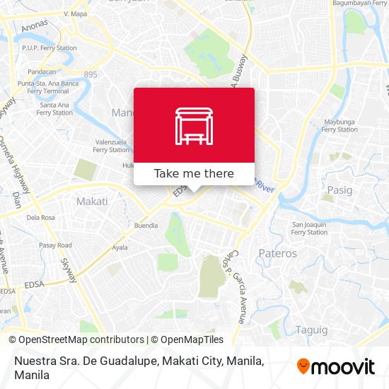 Nuestra Sra. De Guadalupe, Makati City, Manila map