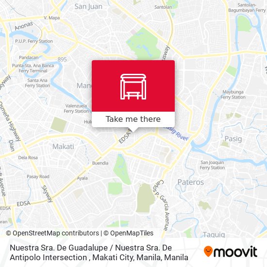 Nuestra Sra. De Guadalupe / Nuestra Sra. De Antipolo Intersection , Makati City, Manila map