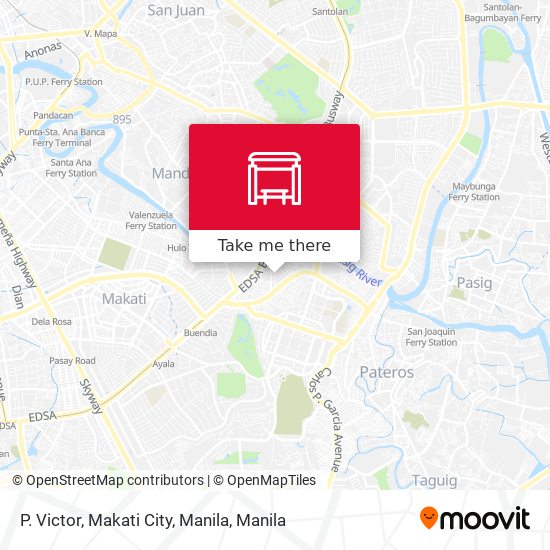 P. Victor, Makati City, Manila map