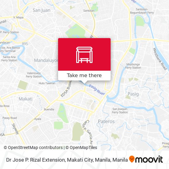 Dr Jose P. Rizal Extension, Makati City, Manila map