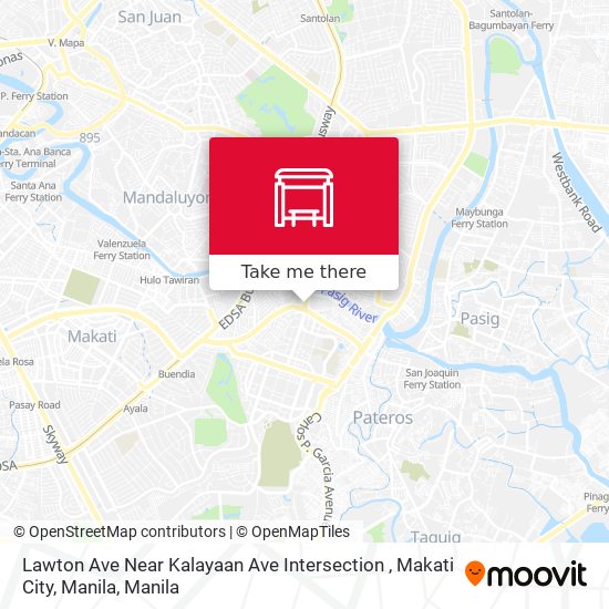 Lawton Ave Near Kalayaan Ave Intersection , Makati City, Manila map