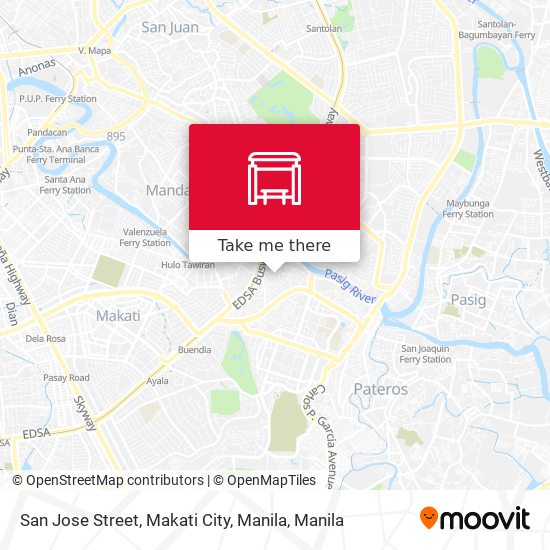 San Jose Street, Makati City, Manila map